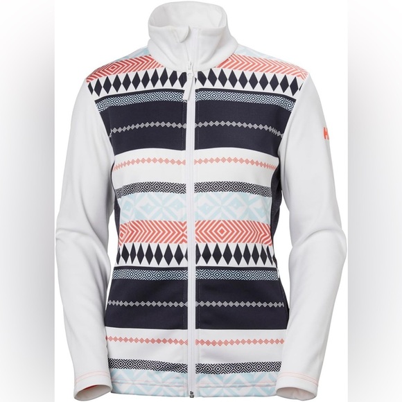 Helly Hansen HH - Graphic Long Sleeve Fleece Patterned Women's Jacket in Size M - Picture 1 of 11